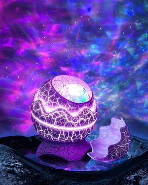 Gemdeck Dinosaur Eggs Galaxy Star Projector, Bluetooth Nebula LED Star Light Projector for Bedroom Home Ceiling Decor Party