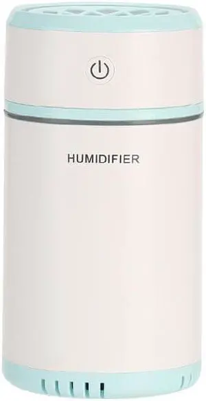 Gemdeck Retractable Humidifiers Air Diffuser Portable Mini Humidifier with Night Light Blue