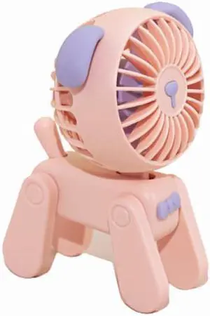 Gemdeck USB Desk Fan Portable Mini Puppy Dog Desk Fan Table Fan