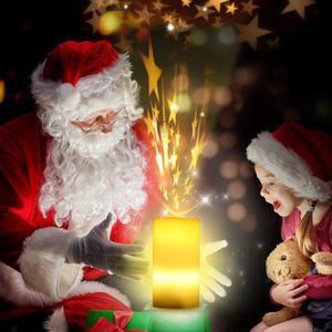 Gemdeck Candle Projection Lamp Rotating Timer with Remote Control Nightlight Candles