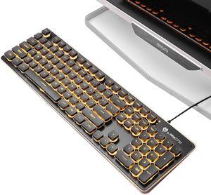 Gemdeck Pro Mechanical Gaming Keyboard, Mechanical Keyswitches, Key RGB Backlighting Orange