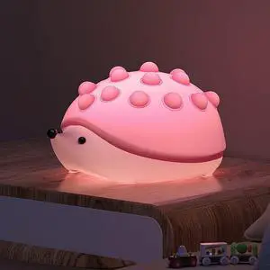 Gemdeck Silicone Hedgehog Night Light, Night Light for Kids Room ,Silicone Touch Lamp