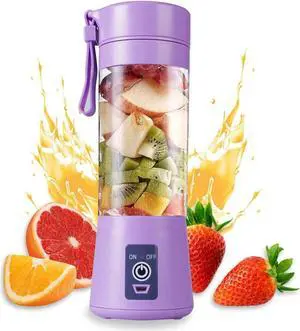 Gemdeck Portable Electric Juicer Cup, Usb Rechargeable Portable Blender,Automatic Household Electric Juicer Purple