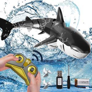 Gemdeck 2.4Ghz Remote Control Shark Toys for Kids, Electric RC Simulation Shark Fish Toys