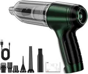 Gemdeck Car Vacuum, 3 in 1 Blower Brushless Motor Wireless Handheld Vacuum Cleaner Green