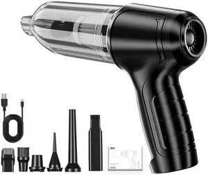 Gemdeck Car Vacuum, 3 in 1 Blower Brushless Motor Wireless Handheld Vacuum Cleaner Black