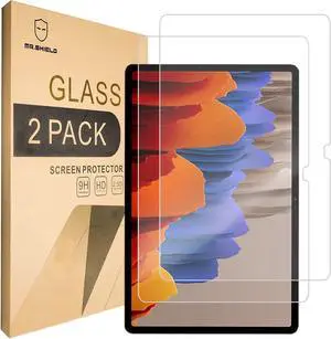 [2-PACK]-Designed For  Galaxy Tab S8 Plus/Galaxy Tab S7 FE 2021 / Galaxy Tab S7 Plus 5G (12.4 Inch) [Tempered Glass][Japan Glass with 9H Hardness] Screen Protector
