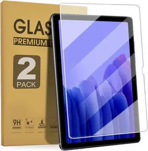(2 Pack) Screen Protector for Samsung Galaxy Tab A7 10.4'' 2022/2020 (SM-T500/T505/T507/T509), 9H Hardness Tempered Glass Screen Film for S Pen Compatible/Face ID/Case Friendly