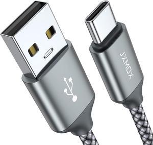 USB Type C Cable USB A to USB C 3A Fast Charging (3.3ft 2-Pack) Braided Charge Cord Compatible with iPhone 15 16 Pro Max  Galaxy S10 S9 S8 Plus Note 9 8 A11 A20 A51 LG G6 G7 V30 V35 Moto Z2 Z3