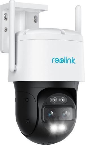 4K Wired WiFi Outdoor Camera, 8MP Dual Lens Security Camera, 360 PTZ Camera w/Auto Tracking, 2.4/5GHz Wi-Fi Smart Person/Vehicle Detection, 6X Hybrid Zoom, Color Night Vision, TrackMix WiFi