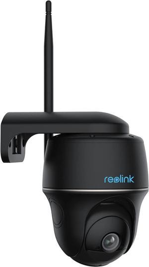 REOLINK 2K Security Camera Outdoor, Pan Tilt Battery Powered with 2.4/5GHz Dual-Band WiFi, 4MP Night Vision, Smart Detection, PIR Sensor, 2-Way Talk, Time Lapse, No Hub Needed, Argus PT (Black)