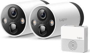 Gadpiparty TP-Link Tapo 2K QHD Outdoor Wireless Security Camera System, Up to 180 Day Battery, Color Night Vision w/Starlight Sensor, Motion/Person/Pet/Vehicle Detection, Works w/Alexa &Google Home(T
