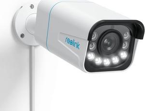 REOLINK RLC-811A PoE IP Security Camera 4K - 123° FoV, 5X Optical Zoom for Outdoor Usage, 2.7mm Lens with Color Night Vision, Human/Vehicle/Pet Smart Detection, 2 Way Talk, Up to 256GB microSD Card
