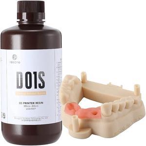 RESIONE 3D Printer Resin, D01S Dental Model Resin for Restoration Implant Study Models High Dimensional Accuracy with Not Warped and Very Low Shrinkage for LCD DLP MSLA 3D Printing, Welcome to consult