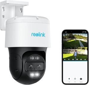REOLINK PTZ Security Camera System 4K, IP PoE 360 Camera with Dual-Lens, Auto 6X Hybrid Zoomed Tracking, 355 Pan & 90 Tilt, Outdoor Surveillance, AI Detection, Trackmix PoE