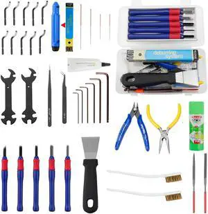Imdinnogo BCZAMD 39Pcs 3D Printer Tools Kit Includes Resin Removal Cleaning Deburring Tool Sanding and Hotend Disassembly Multi-Purpose Tool, 3D Printer Accessories Kit for Trimming and Finishing