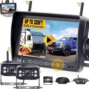 RV Backup Camera Wireless Recording 2 Cameras - Plug and Play Pre-Wired RV Backup Camera Wireless Recording 2 Cameras - Plug and Play Pre-Wired