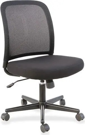 Lorell LLR83304 Mesh Armless Mid-Back Task Chair