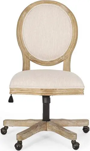 Christopher Knight Home Pishkin Office Chair, Beige + Natural