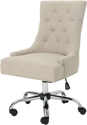 Great Deal Furniture Bagnold Home Office Fabric Desk Chair, Wheat