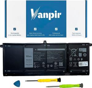 VANPIR H5CKD Laptop Battery, 15V 53Wh 3360mAh Compatible with Dell Vostro 5300 5401 5501 Latitude 3410 3510 Inspiron 5300 5401 5408 5501 5508 5400 7405 7300 7500 2-in-1 Silver Series 07T8CD