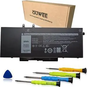 OUWEE 3HWPP Laptop Battery Compatible with Dell Latitude 5401 5410 5411 5501 5510 5511 Precision 3541 3551 Series 03HWPP 10X1J N2NLL 1VY7F 01VY7F 451-BCMN 15.2V 68Wh 4Cell