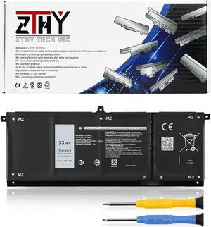 ZTHY 53Wh H5CKD Battery for Dell Latitude 3410 3510 Vostro 5300 5301 5401 5501 5402 Inspiron 5300 5401 5408 5409 5501 5508 5400 5406 5509 7405 7300 7500 7306 7405 7506 2-in-1 Silver Edition 7T8CD