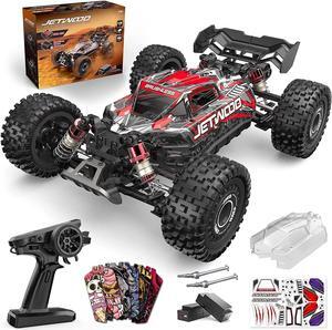 Jetwood 1/16 Fast Brushless RC Cars for Adults, Max 42 mph High Speed Remote Control Car for Boys, Electric All Terrain RTR RC Buggy, Hobby Grade RC Truck, JC16EP with 2 Lipo