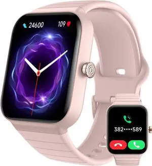 RERE ASW2-Pro Smart Watch (Answer/Make Call), Alexa Built-in, 1.8 Fitness Tracker with 100 Sport Modes, Heart Rate, Blood Oxygen, Sleep Monitor, Fit for Android and iPhone, IP68 Waterproof,