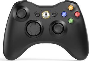 W&O Wireless Controller Compatible with Xbox 360 2.4GHZ Gamepad Joystick Wireless Controller Compatible with Xbox 360 and PC Windows 7,8,10,11 with Receiver (Black)