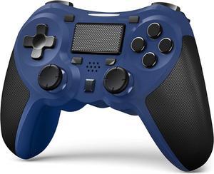 TERIOS Wireless Controllers Compatible with Play-station 4 Game Controllers for PS-4 Pro, PS-4 Slim-Built-in Speaker - Stereo Headset Jack Multitouch Pad - Rechargeable Lithium Battery (Blue)