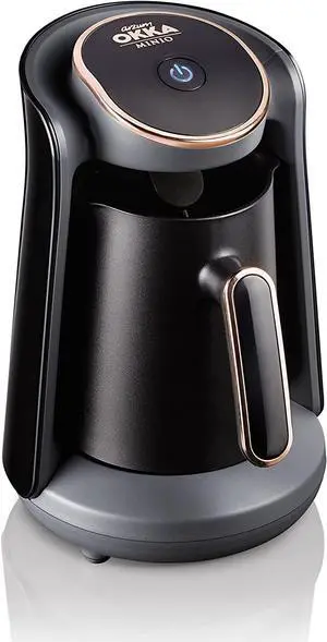 Arzum Okka Minio Automatic Turkish/Greek Coffee Machine, USA 120V UL, 4 cups, Black/Gold