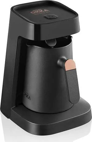 Arzum Okka Jet Automatic Turkish Coffee Maker, 5 cups, Black/Copper (OK0017-UL), 400 watts