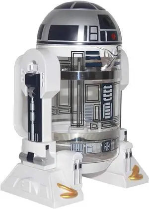 Noble Createaprototype NBCDY Hand Coffee Machine, Creative Robot R2D2 Mini Stainless Steel Filter Coffee Maker, Home Insulation Pressure Pot