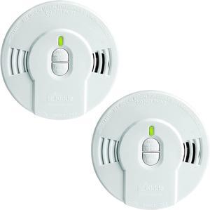Smoke Detector, 10-Year Battery, LED Indicators, Replacement Alert, Test-Reset Button, 2 Pack