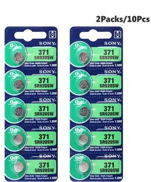 10psc Sony 371 SR920SW 920 1.55V Watch Battery SR920SW 371 Button Coin Cell 10psc Sony 371 SR920SW 920 1.55V Watch Battery SR920SW 371 Button Coin Cell