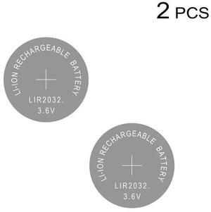 Li-ion Rechargeable Battery LIR2032 3.6V Lithium Button Coin Cell Watch Batteries LIR 2032 Replaces CR2032/ML2032