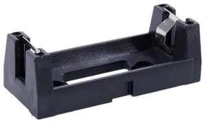 Plastic Shell 3V CR123A Button Cell Battery Sockets Holder Case Black