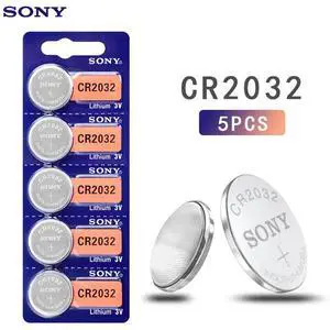 5pcs For SONY 2032 battery cr2032 cr 2032 5004LC KL2032 SB-T15 3v Button Cell Coin Lithium Batteries for Watch Computer Toys