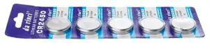 5PCS Button Battery CR2450 Electronic Lithium Coin Cell Batteries 3V KCR2450 5029LC LM2450 Watch Toy Remote B85B