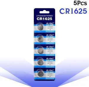 5Pcs Lithium CR1625 Batteries BR1625 ECR1625 LM1625 KCR1625 CR 1625 Watch Calculator 3V Button Coin Cell Battery Dia.1.6cm