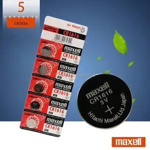 For maxell  CR1616 cr 1616 ECR1616 GPCR1616 Button 5Pcs/Lot Cell Battery For Watch Car Remote Key