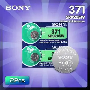 2pcs Sony 370 AG6 371 SR920SW 920 1.55V Watch Battery SR920SW 371 Button Coin Cell Batteries MADE IN JAPAN 2pcs Sony 370 AG6 371 SR920SW 920 1.55V Watch Battery SR920SW 371 Button Coin Cell Batteries MADE IN JAPAN