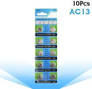 10pcs/pack AG13 1.5V LR44 L1154 RW82 RW42 SR1154 SP76 A76 357A pila lr44 SR44 AG 13 Alkaline Button Cell Coin Battery