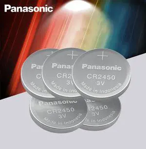 5PC   CR2450 CR 2450 3V Lithium Button Cell Battery Coin Batteries For Watches,clocks,hearing aids