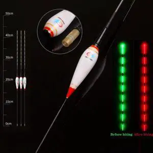 Gravity sensor Fishing Float Light  Night Luminous Fishing Floats Automatically Remind Fishing Float With Button Battery CR425