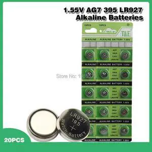20x 1.55V Volt LR927 LR927W S28 SP395 SR57 SR57L SR927 SR927SW SR927W TR927W V395 Coin Button Cell AG7 Alkaline Batteries