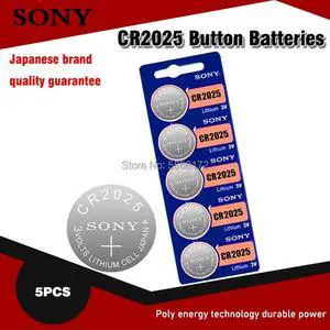 5PC FOR SONY CR2025 Lithium Battery CR 2025 ECR2025 DL2025 BR2025 2025 KCR2025 L12 3V Button Cell Coin Battery For Toys Watches