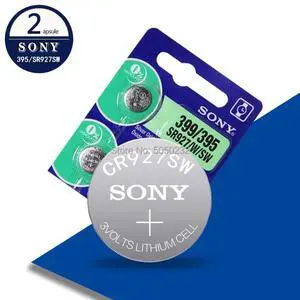 2PC FOR SONY 395 SR927SW 399 SR927W AG7 LR927 1.55V Button Cell Watch Coin Battery Watch batteries MADE IN JAPAN