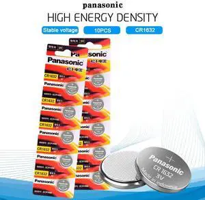 10PCS/lot  CR1632 Button Cell Battery 3V Lithium Batteries CR 1632 for Watch Toys Computer Calculator Control